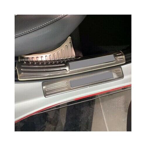 Outer + Inner Side Door Sill Scuff Plate 8pcs For Kia Forte / K3 / Cerato 19-20