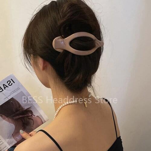 New Korea Big Size Duckbill Clip Hair Hairpin Top Clip Disk Hair Plastic Hair Crab Clamps Women Makeup Headwear Hair Accessories