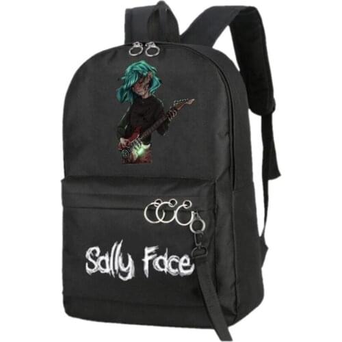 NEW design Sally Face Backpacks Bagpack Primary canvas girl Book Travel Bag Teenagers Backpack print School shoulder Bag