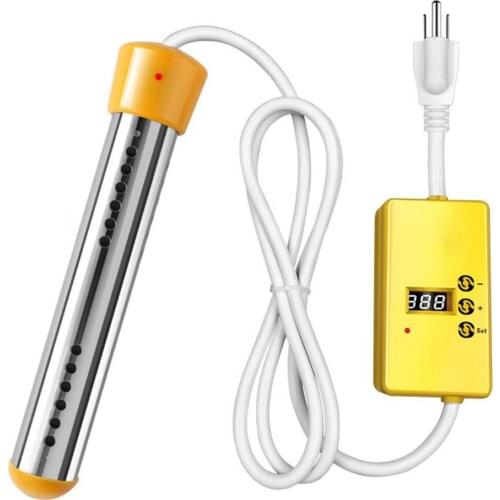 Immersion Water Heater Portable Electric Submersible Water Heater Boiler Timing Function For Inflatable Tub Pool Bathing Bucket