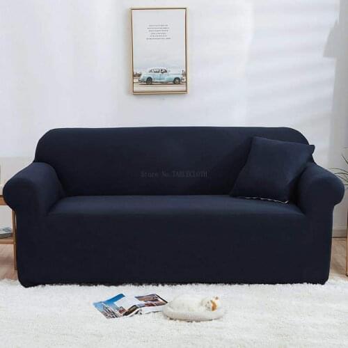 Simple Stretch Solid Color Sofa Cover All-inclusive Solid Color Printed Sofa Cover Non-slip Sofa Cushion Sofa Cover