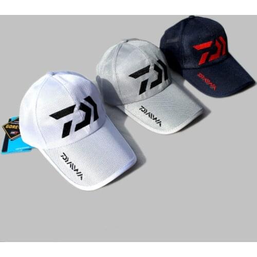Drop Shipping Daiwa Breathable Sunshade Fishing Cap Outdoor Sport Baseball Fishermen Hat Couple Summer Hiking Cycling Pesca Hat