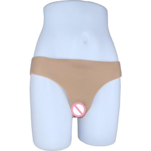 RAOPIN Sissy Crossdresser Silicone Realistic Vagina Panties Hip Buttock Lift Underwear With Penetrable Vagina Pussy Transgender