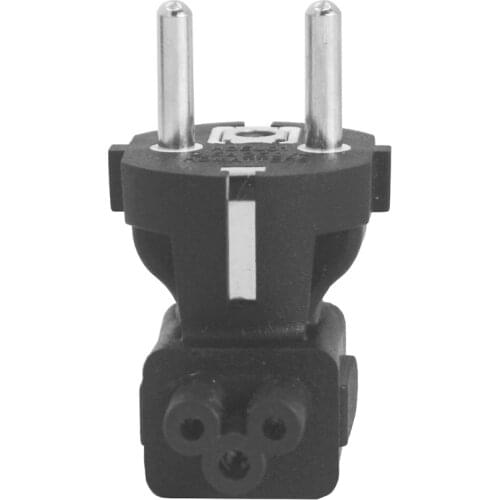 Detachable Duckhead power cable plug adapter for laptop power supply EU C5 Cloverleaf Power Cord CEE 7/7 Male to C5 IEC