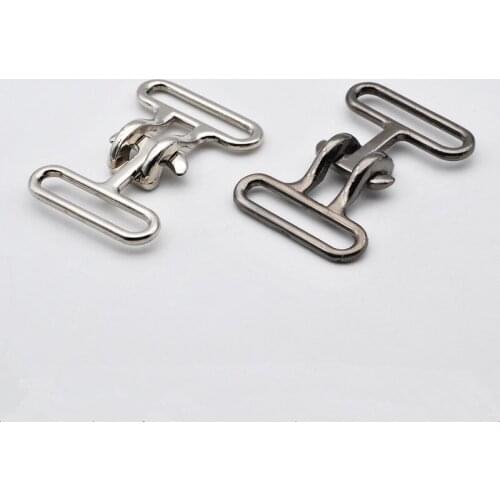 Silver Gun Black Metal Belt Buckle for Wind Coat Bag Decoration Clasp Hook Decorative Buckles DIY Garment Sewing Accessories