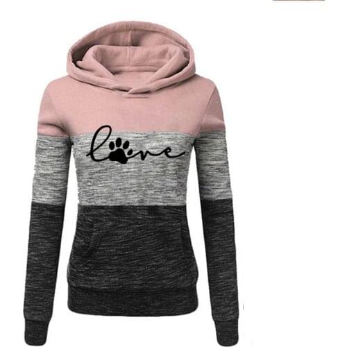 Women Sweatshirts Printed Hoodies Pocket Long Sleeve Pullovers Hoodies Hot Autumn Winter Loose Hooded Tops
