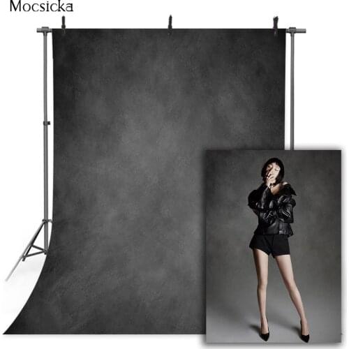 Dark Grey Abstract Soild Color Backdrop for Photography Vintage Texture Newborn Kids Adult Portrait Photo Background Wedding