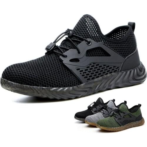Outdoor Hiking Shoes Indestructible Work Shoes Men And Women Steel Toe Safty Boots Puncture-Proof Work Sneakers Breathable Shoes