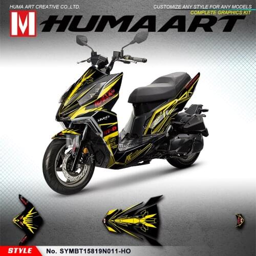 HUMAART Motorcycle Stickers Vinyl Decals Vehicle Vinyl Wrap Kit for SYM DRG BT 158 2019 2020