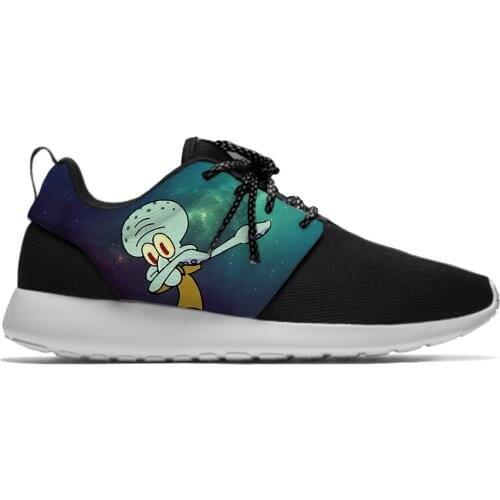 Dabbing Cartoon Unicorn Dog Funny Vogue personality Sport Running Shoes Lightweight Breathable 3D Print Men women Mesh Sneakers