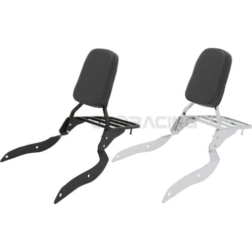 Motorcycle Rear Passenger Backrest Sissy Bar Luggage Rack For Yamaha Road Star XV 1700 XV1700 XV1700PC Warrior 2002-2010