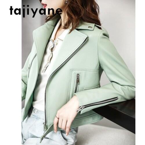 2021 Autumn Spring Leather Clothes for Women Genuine Sheepskin Jackets Woman Clothes Korean Style Mujer Chaqueta TN1647