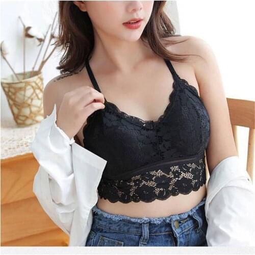 Summer new sexy full lace breathable wrapped chest beautiful back without steel ring gathered beautiful back tube top lingerie