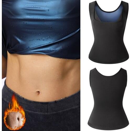 Women Polymer Body Shaper Waist Trainer Tummy Slimming Sheath Sweat Vest Corset Sauna Top Modeling Belt Weight Loss Shapewear
