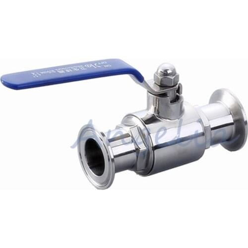 1-1/2" Stainless Steel 316 Straight Clamp Sanitary valves Ball Valve Water Oil