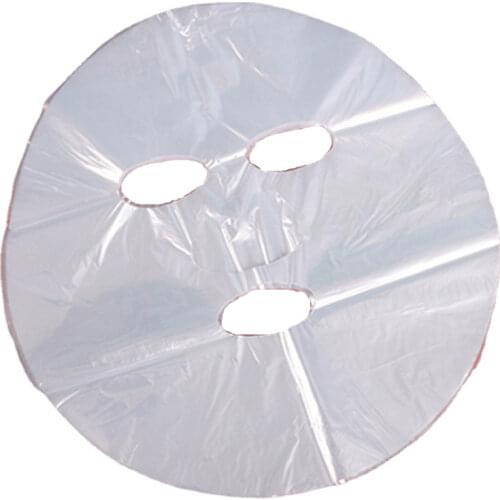100Pcs/lot Natural Disposable Plastic Paper Masks Skin Care Beauty Full Face Mask Paper DIY Facial Women Beauty Healthy Tool