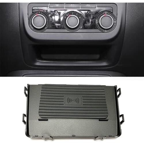 10w car wireless charger QI phone charger charging plate wireless phone holder accessories for Volkswagen Tiguan MK1 2010-2016