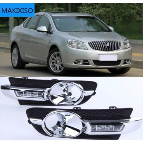 2PCS For Buick Excelle GT 2010-2013 Auto LED Daytime Light Running Light DRL Front Fog Lamp Day Light