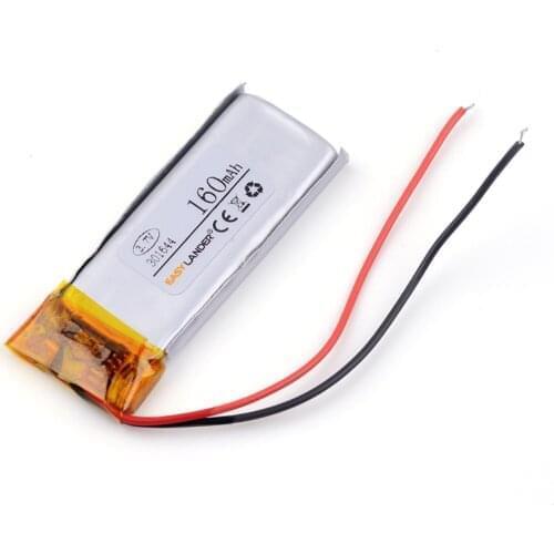 3.7v lithium ion rechargeable battery 301644 160mAh use MP3 MP4 MP5 GPS Digital Products Free Shipping