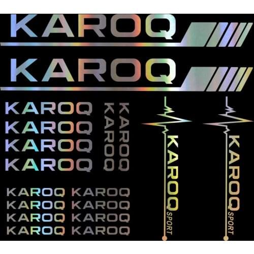 Car Sticker For SKODA Karoq Auto Side Stripe DIY window sticker tires&rim rearview mirror Decal Car Tuning Accessories