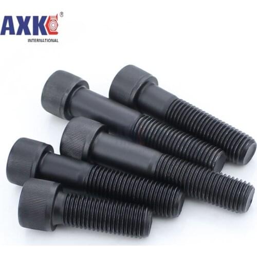 AXK M2 M3 M4 M5 M6 M8 Hex allen Socket Cap Head Screw Black grade 12.9 Metric Diy Screws Furniture Bolts Furniture ship car