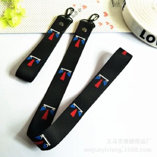 Mobile Phone Lanyard Keychain Webbing Printing Car Key Wristband Card Holder Employee Card Hanging Neck Rope KeyRing Couple Gift