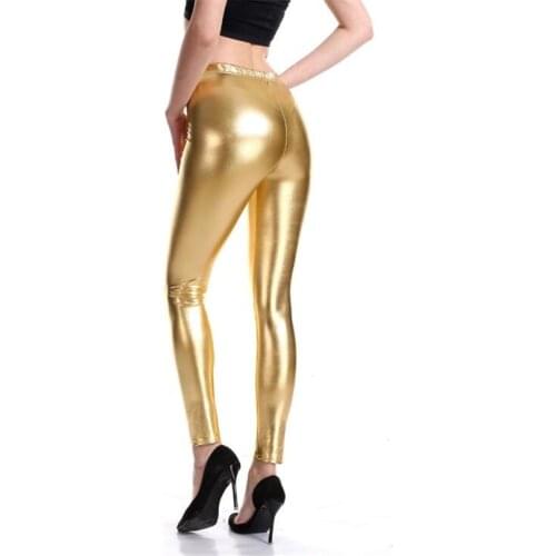 VIIANLES Pencil Pants Sexy Leggings Slim Women Legging Skinny PU Leather Push Up Punk Pants Jegging XXXL