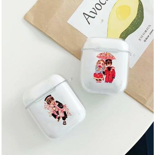 Japan Anime Hanako Kun Toilet-bound Hanako-Kun Earphone Case for Airpods 1 2 Wireless Earphone Cover Charging Box Cover Capa