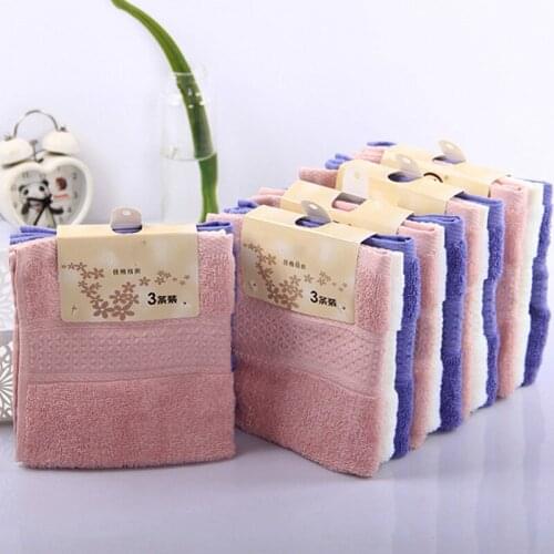 1pc/3pcs 32*32cm Square Cotton Terry Towels for children kid Face towels Bathroom Hand Towels Toallas de Mano HT02