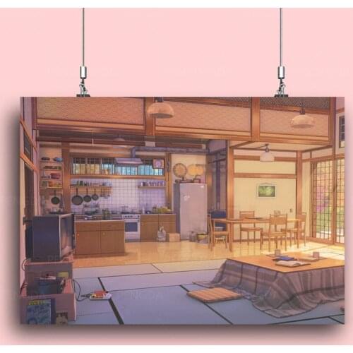 Home Decor Warm Family Canvas Painting Furniture Pictures Wall Art Animation Prints Modular Aestheticism Poster For Living Room