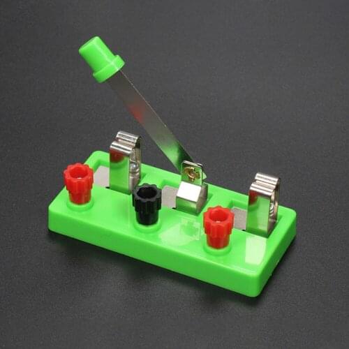 Physic Single Pole Double Throw Toggle Knife Switch Physical Electricity Laboratory Science Experiment Test Teaching Equipment