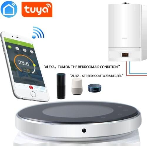Smart WiFi Touch Thermostat Temperature Wireless Controller for Gas Boiler/Water/Electric Floor Heating Water Works Smartthings