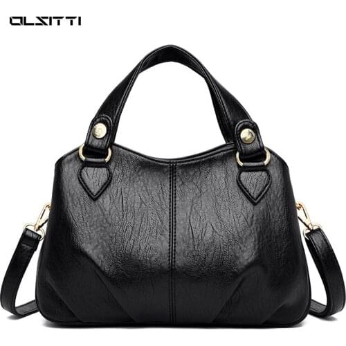OLSITTI Leather Womens Handbags Fashion Luxury Shoulder Bags for Women 2020 New Designer Ladies Crossbody Bags Sac A Main