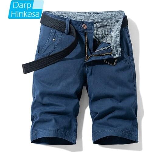 Summer New Hot Sale Casual Fashion Shorts Mens Casual Loose Five-point Pants Mens Shorts Cotton Solid Color Overalls