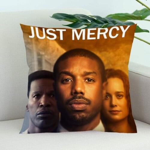 Just Mercy Pillow Cover Bedroom Home Office Decorative Pillowcase Square Zipper Pillow Cases Satin Soft