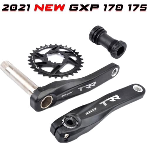 Fahrrad kurbel new racework MTB Bike GXP Kurbel Aluminium Legierung Mit Boden Kurbel 170 crank platte rot 32 T 34 T 36 T 38 T