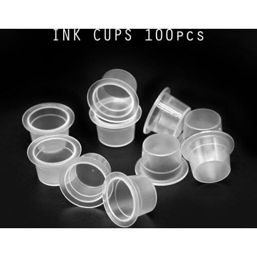 Disposable Tattoo Ink Cups Ink Caps 100pcs/bag Tattoo Makeup Pigment Holder