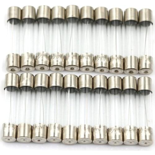 20pcs Quick Fast Blow Fuse Glass Tube Fuses 250V 5A/10A/15A/20A 6x30 6*30mm