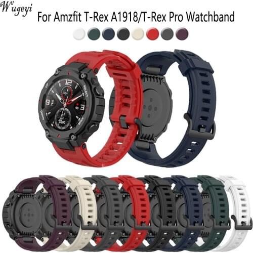 Apply to Huami Amazfit T-Rex A1918 T-Rex Pro Fashion Watchband Silicone Watch Wrist Strap With Tools