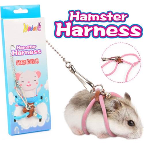 Hamster Adjustable Soft Harness Leash Anti-Bite Training Rope Outdoor Bird Parrot Mouse Ferrets Rat Small Pet Pig Lead Strap