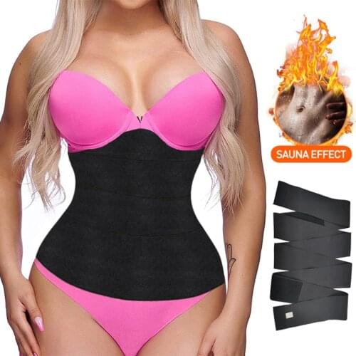 3 Meters Bandage Wrap Women Neoprene Waist Trainer Modeling Belt Snatch Me Up Sweat Sauna Body Shaper Tummy Control Corset Strap