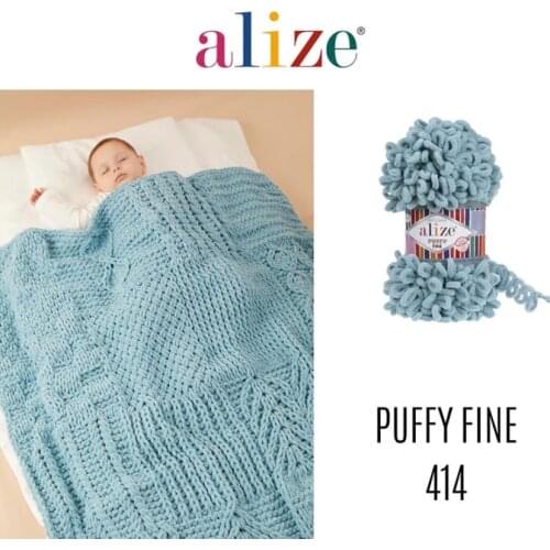 5 Pcs Alize Puffy Fine Yarn Loops Finger Knitting Chunky Amigurumi Blanket Carpet Chenille Thick Yarn