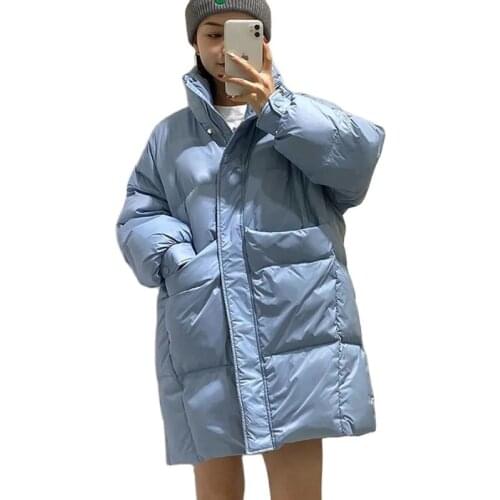New Fashion Down Jacket Women Korean Long 90% White Duck Down Cold Outerwear Winter Warm Casual Parka Overcoat Womens Clothing