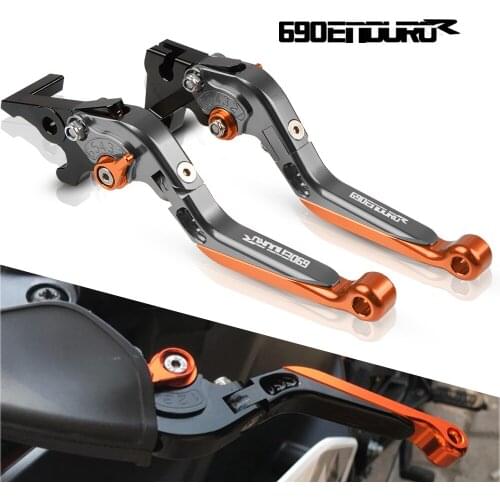 CNC Motorcycle lever For 690 Enduro R 2014 - 2017 2015 Adjustable Foldable Lengthening brake clutch levers 690EnduRoR