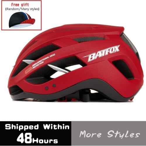 BATFOX DH Ultralight Mountain Bike Road Bike Helmet Riding Cycling Safety Helmet Integrally-molded XC DH MTB Bicycle Helmet