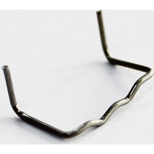 Right angled U shape staples curved 0.8mm hot stapler plastic repair system plastic welder car bumper repair kit stainless steel