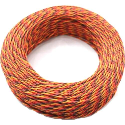 500mm Length 30Core 60Core RC Servo Extension Cable Wire for JR FuTaba Airplane Fixed-Wing FPV Drones DIY Parts