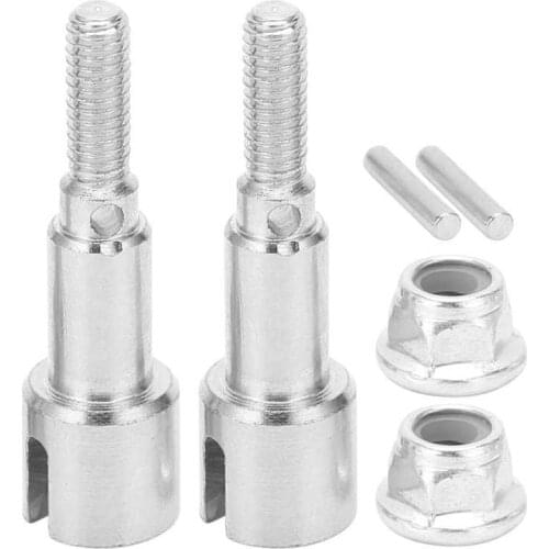 RC Rear Wheel Shafts Adapter RC Metal Rear Wheel Shafts Adapter Drive Axle Cup for 1/16 16889A 16889 S1601 S1602 RC Car