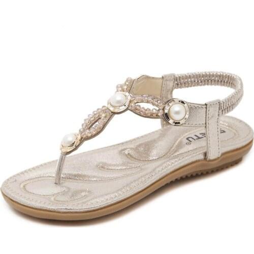 High quality elegant summer shoes women sandals 2021 new arrival zapatos mujer female flats slip-on sandals woman shoes