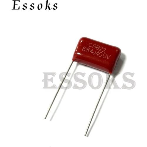 10PCS 400V684J 0.68UF Pitch 10mm 15mm 20mm 680NF 400V 684 684J CBB Polypropylene film capacitor